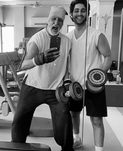 Amitabh Bachchan and Agastya Nanda